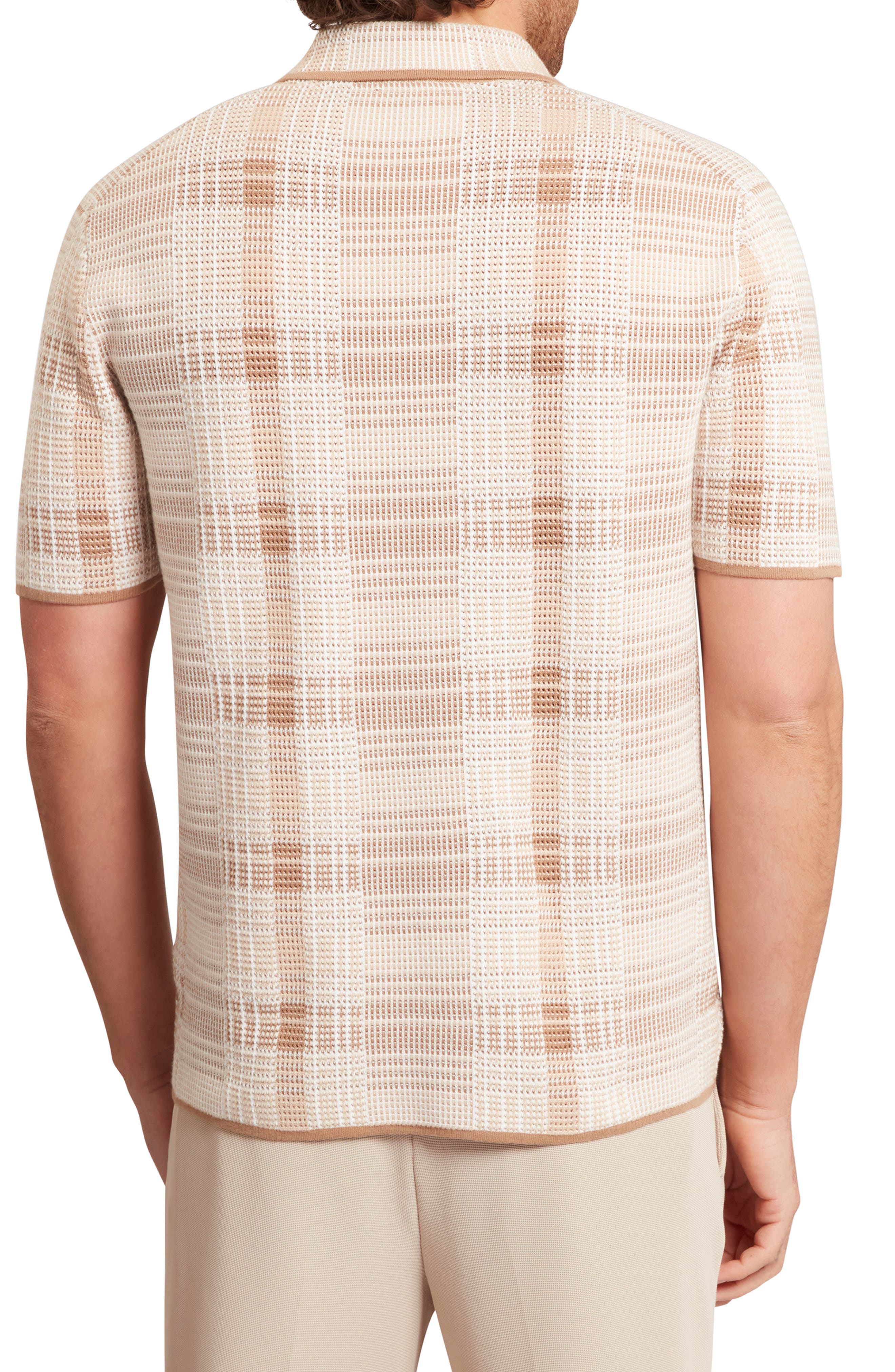 Halpirt Check Quarter Zip Polo - image 2