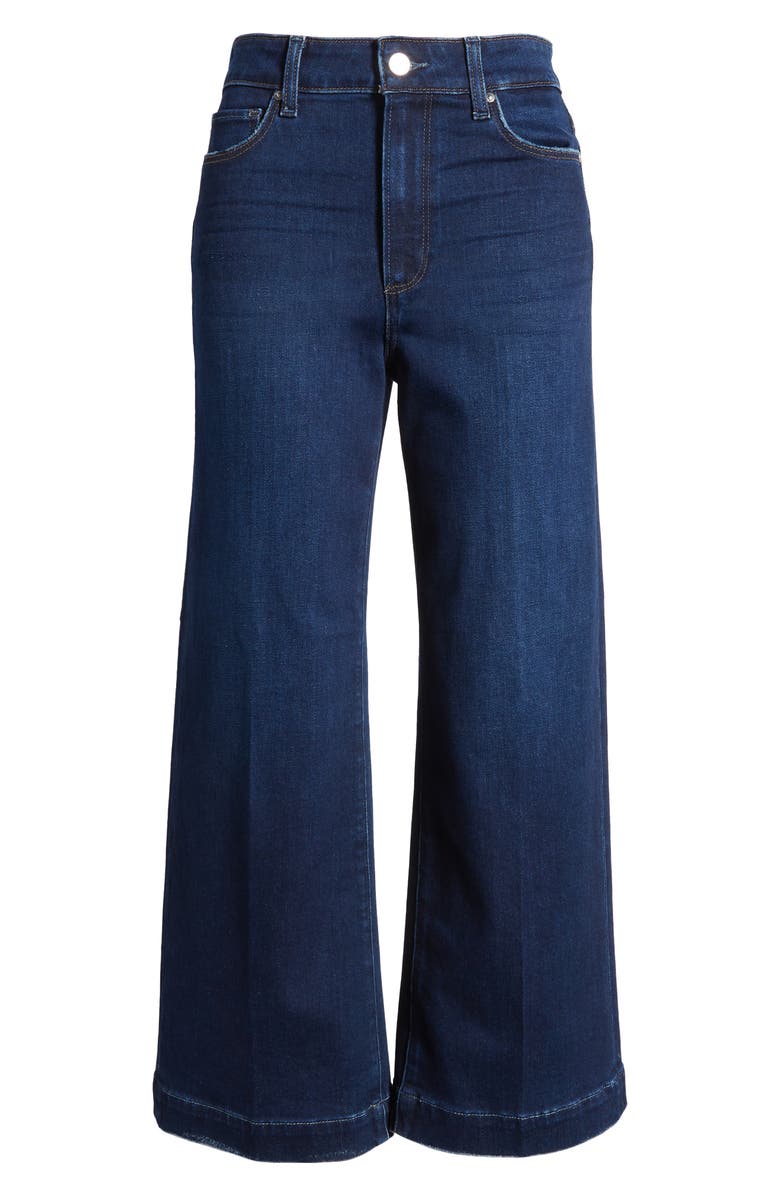 PAIGE Anessa High Waist Wide Leg Jeans, Alternate, color, 
