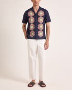 Orlebar Brown Maitan Broderie Relaxed Fit Broderie Anglaise Shirt