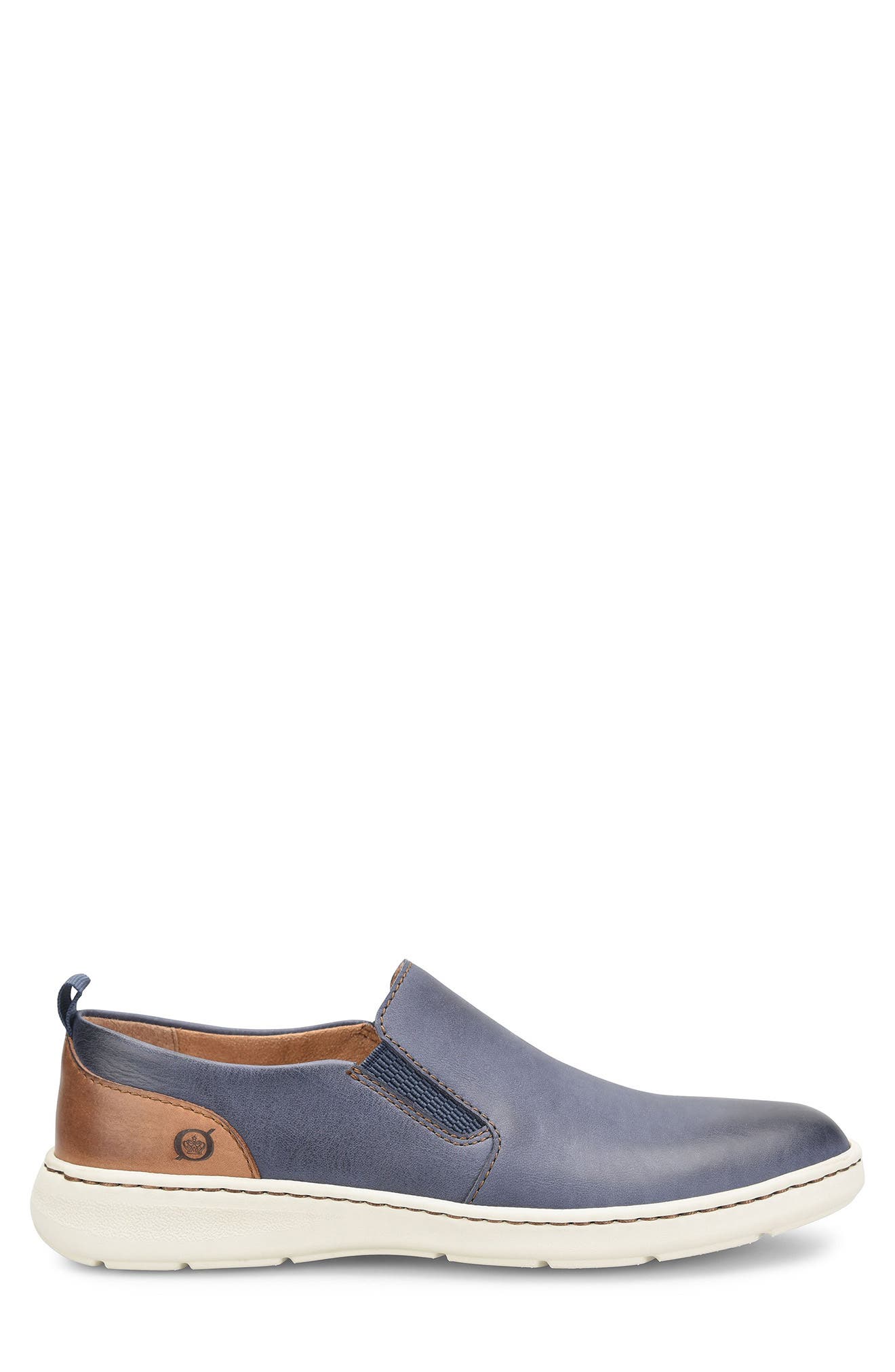 Morgan Slip-On Sneaker, Alternate, color, NAVY/ BROWN F/ G