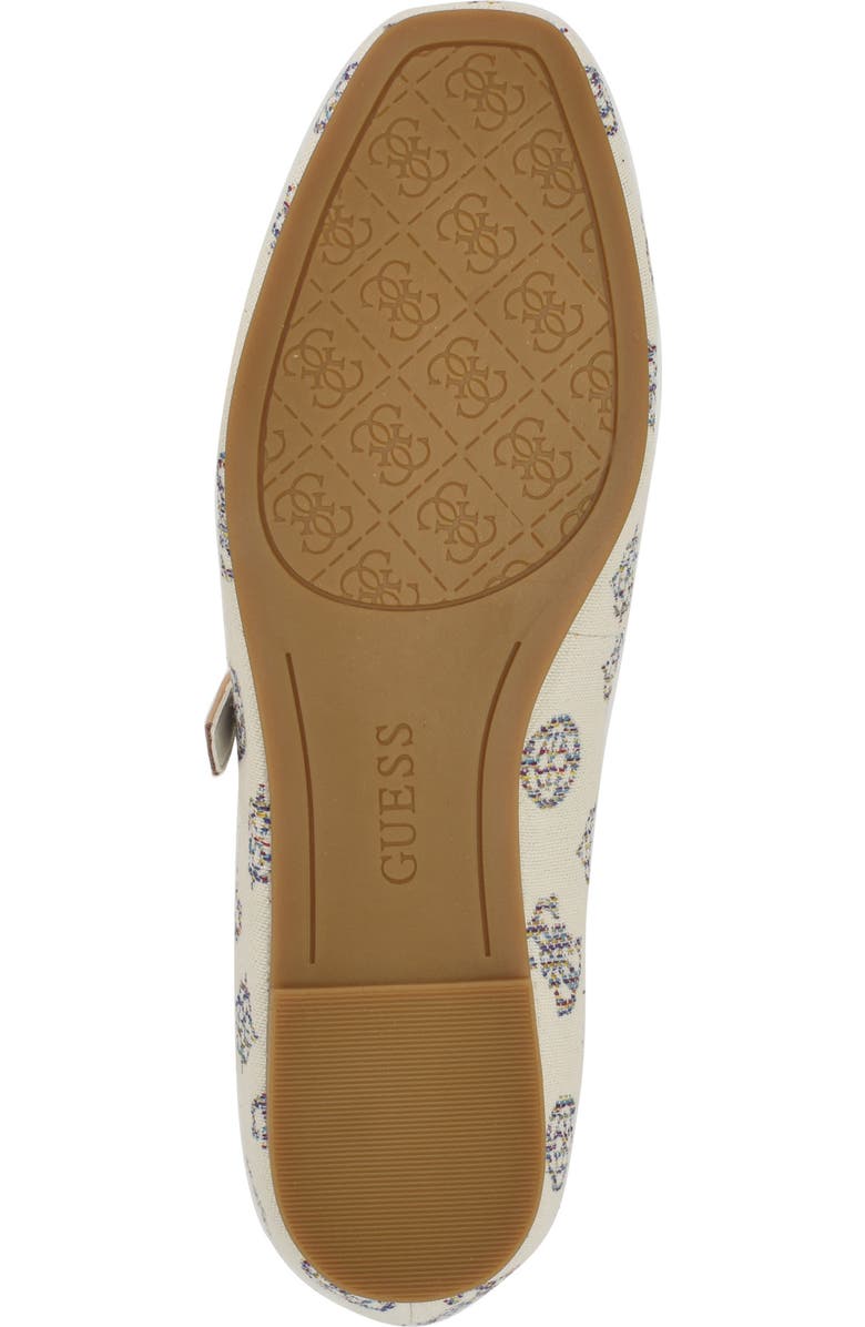 GUESS Kayray Ballet Flat, Alternate, color, White