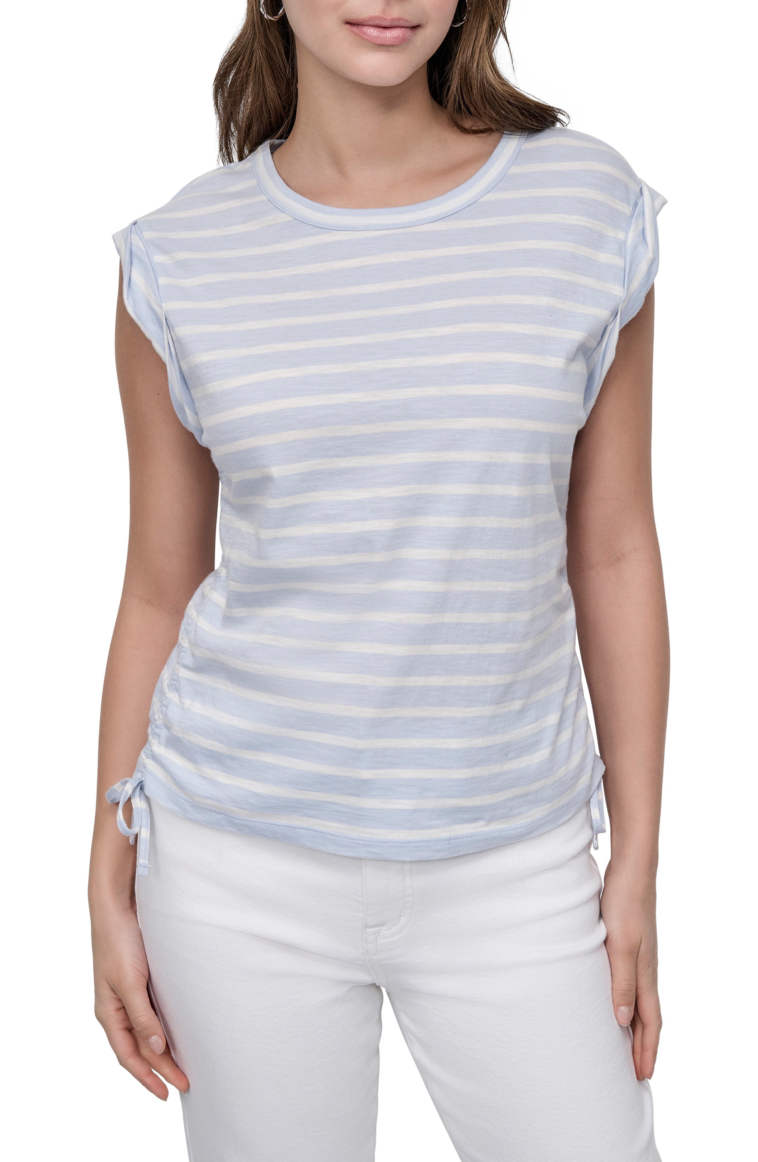DKNY Jeans Ruched Knit Top