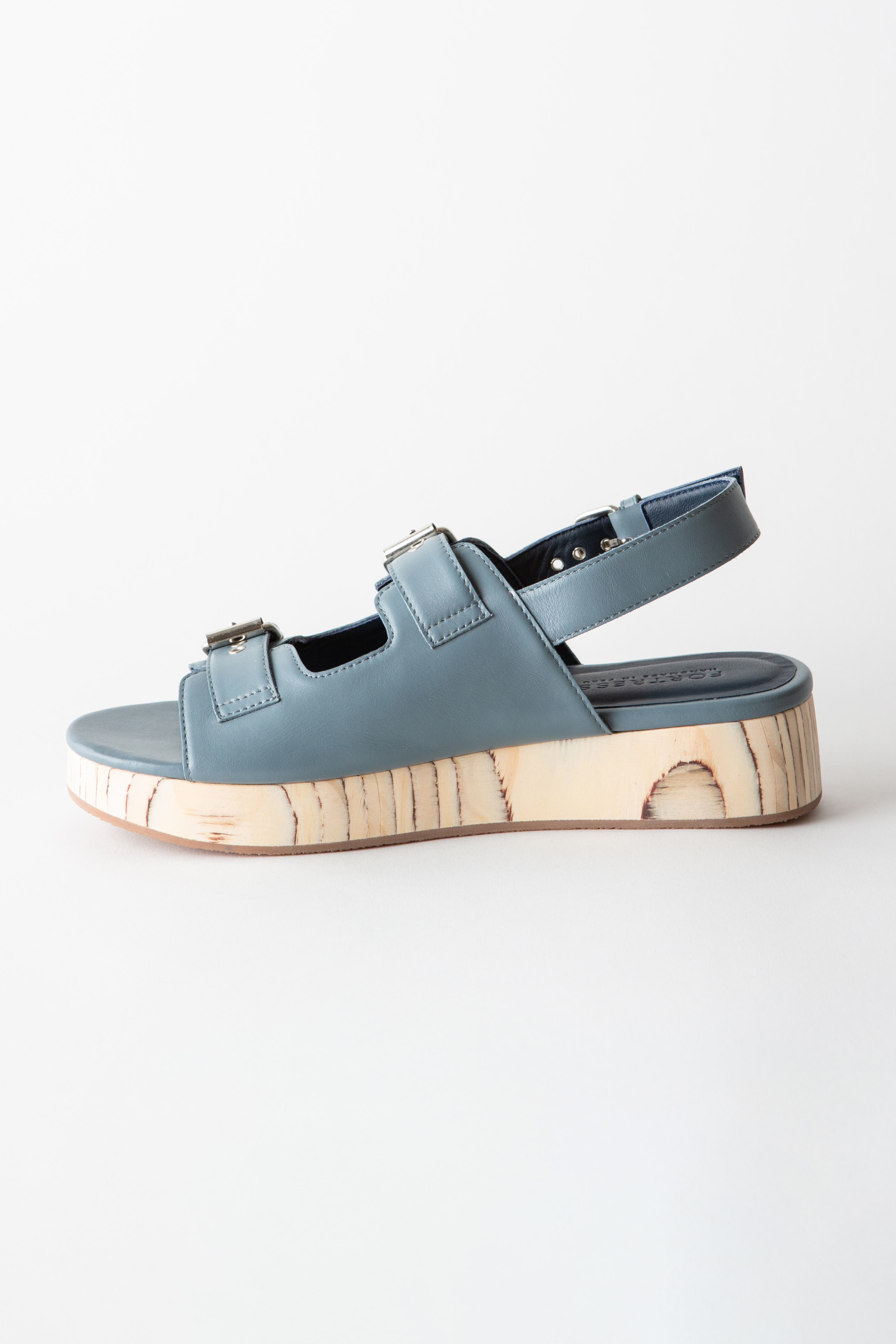 Leja Flatform Sandal, Alternate, color, Denim Blue Crust
