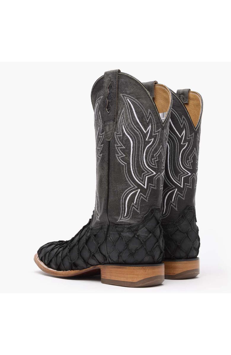 DURANGO Premium Exotics Western Boot, Alternate, color, Matte Black Pirarucu