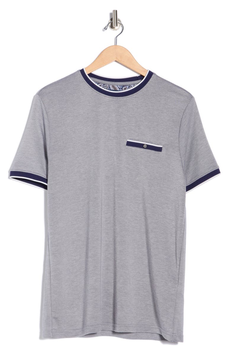 Cactus Man Tipped Crewneck Knit T-Shirt, Alternate, color, Navy