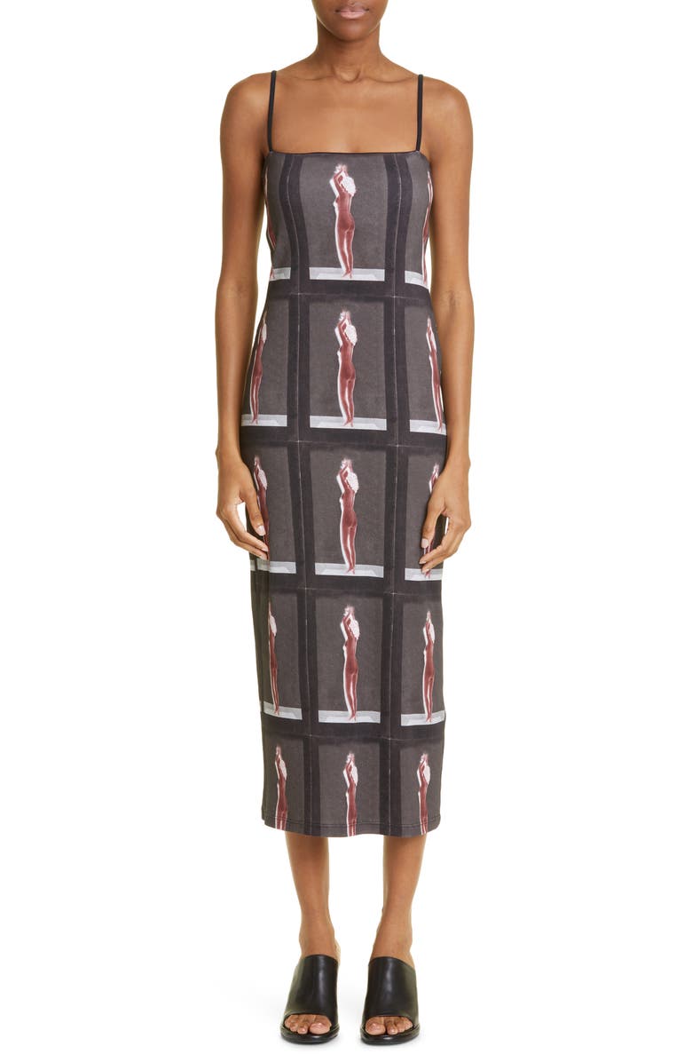 ELLISS Lady in Red Rib Dress, Main, color, 