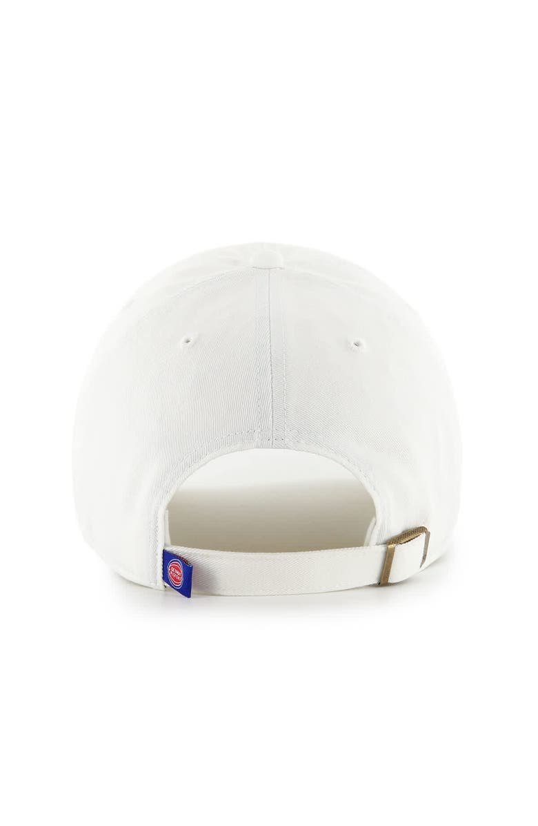 '47 Men's '47  White Detroit Pistons Clean Up Adjustable Hat, Alternate, color, White