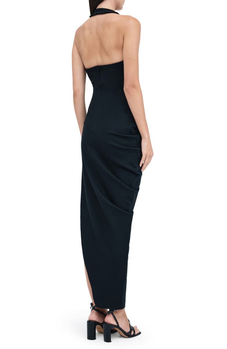 Marcella Gallery Asymmetric Ponte Gown, Alternate, color,