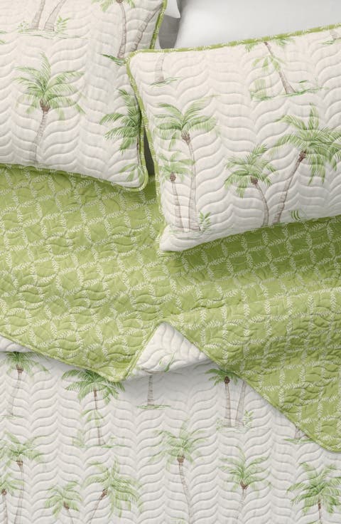 Coastal Print Quilt & Shams Set