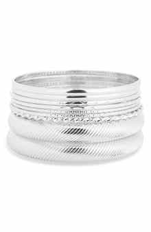 NORDSTROM RACK Set of 9 Bangle Bracelets