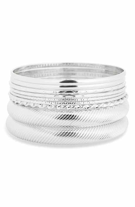 NORDSTROM RACK Set of 9 Bangle Bracelets