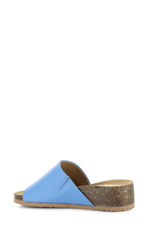 Bos. & Co. Lux Slide Sandal In French Blue