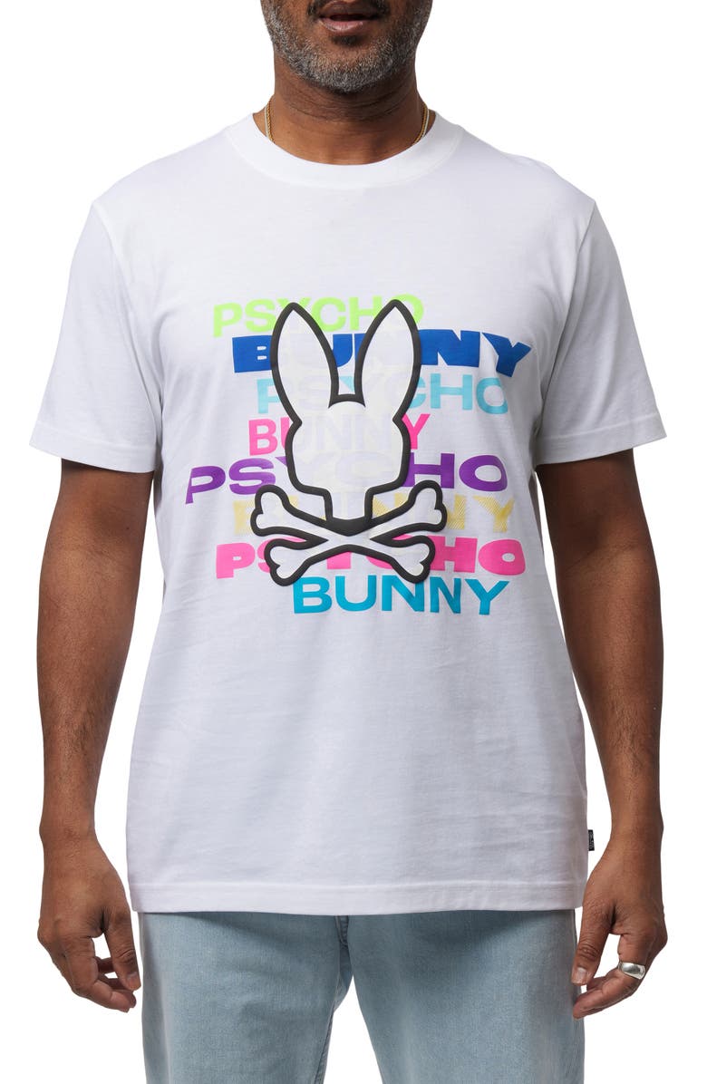 Psycho Bunny Tyrian Graphic Tee, Main, color, 