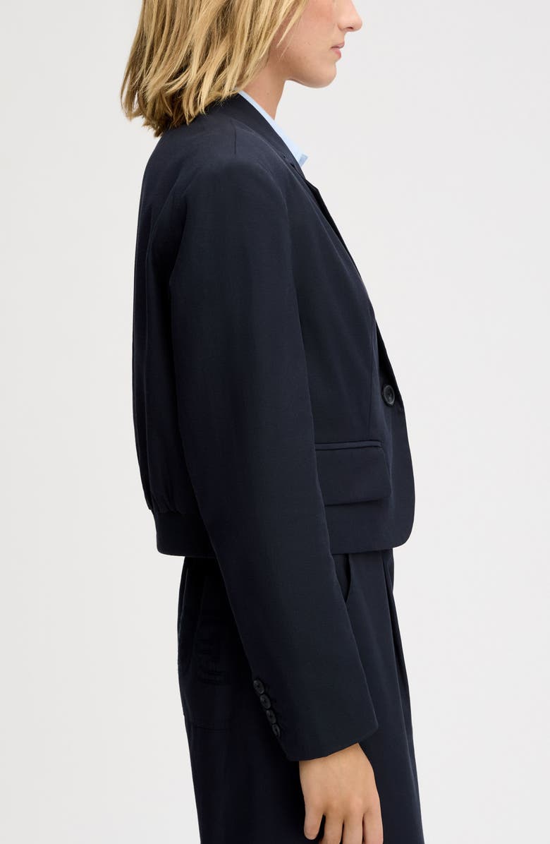 Sam Edelman Crop Blazer, Alternate, color, Navy