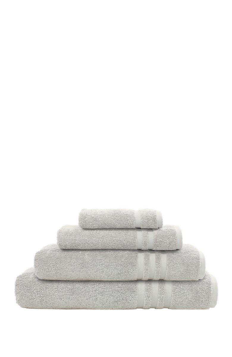 Linum Home Textiles Denzi 4-Piece Towel Set - Grey, Main, color, Grey