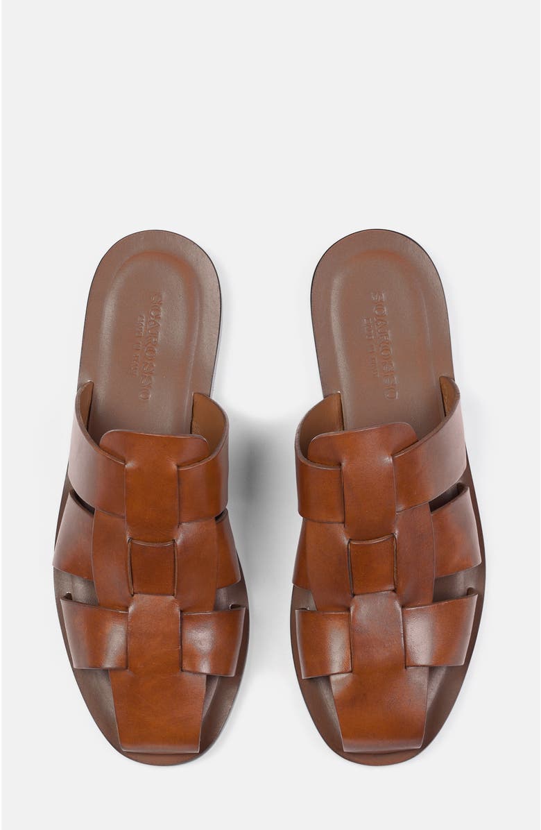 SCAROSSO Perseo Sandals, Alternate, color, Cognac - Calf