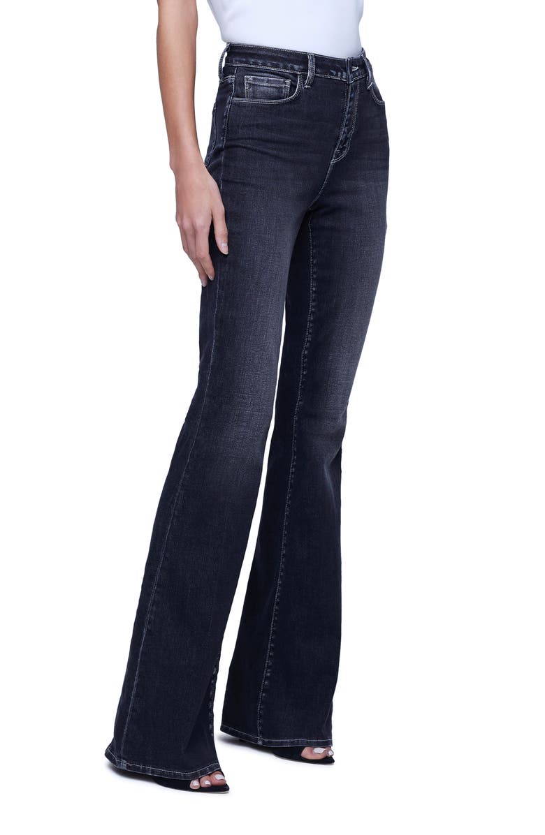 L'AGENCE Bell High Waist Flare Jeans, Alternate, color, 