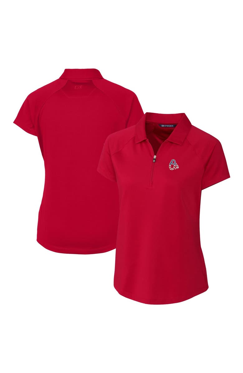 Cutter & Buck Women's Cutter & Buck Cardinal Baltimore Orioles Americana Logo DryTec Forge Stretch Polo, Main, color, 