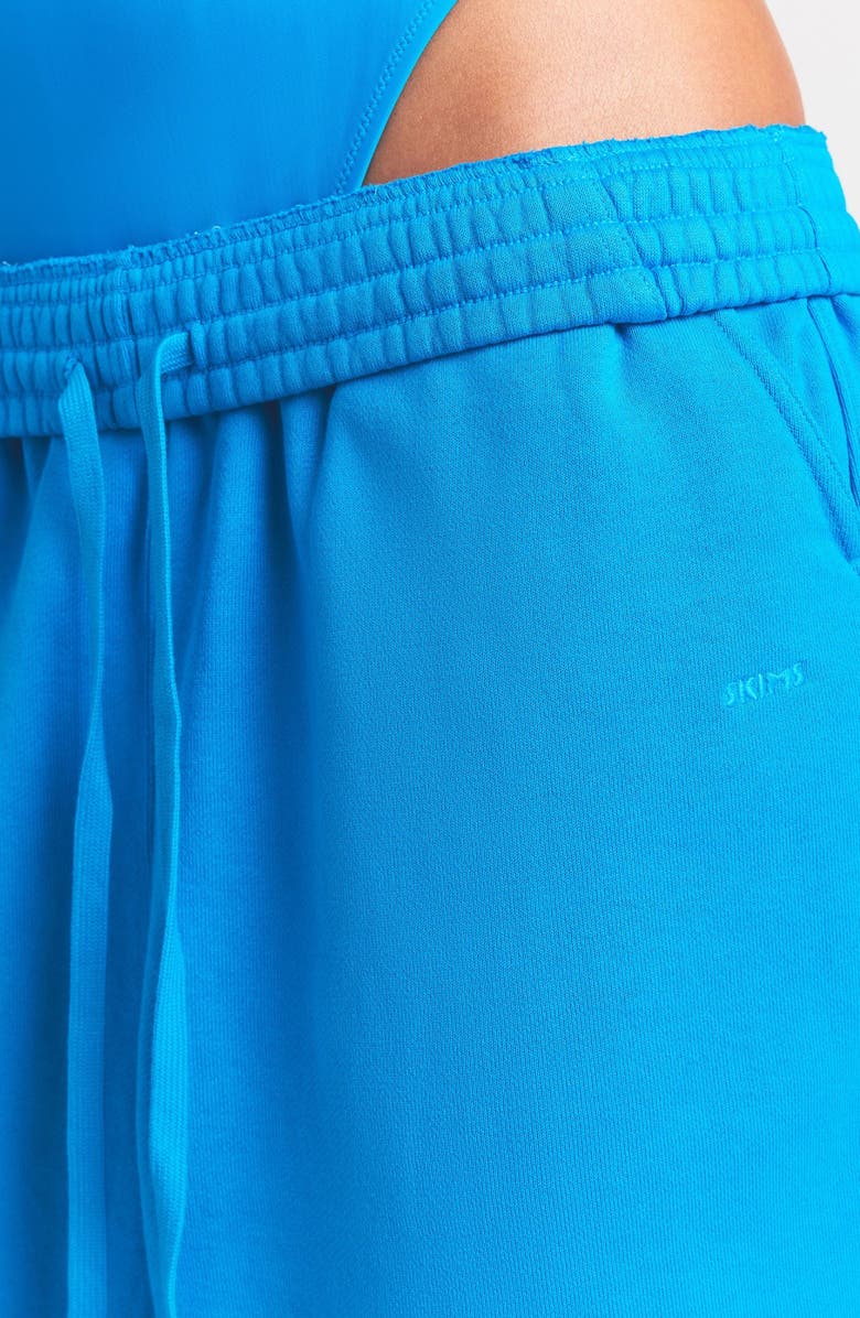 SKIMS French Terry Basketball Shorts, Alternate, color, Cerulean