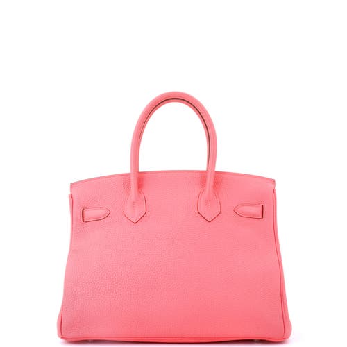 Pre-owned Hermes  Hermes Birkin Handbag Pink Togo With Palladium Hardware 30