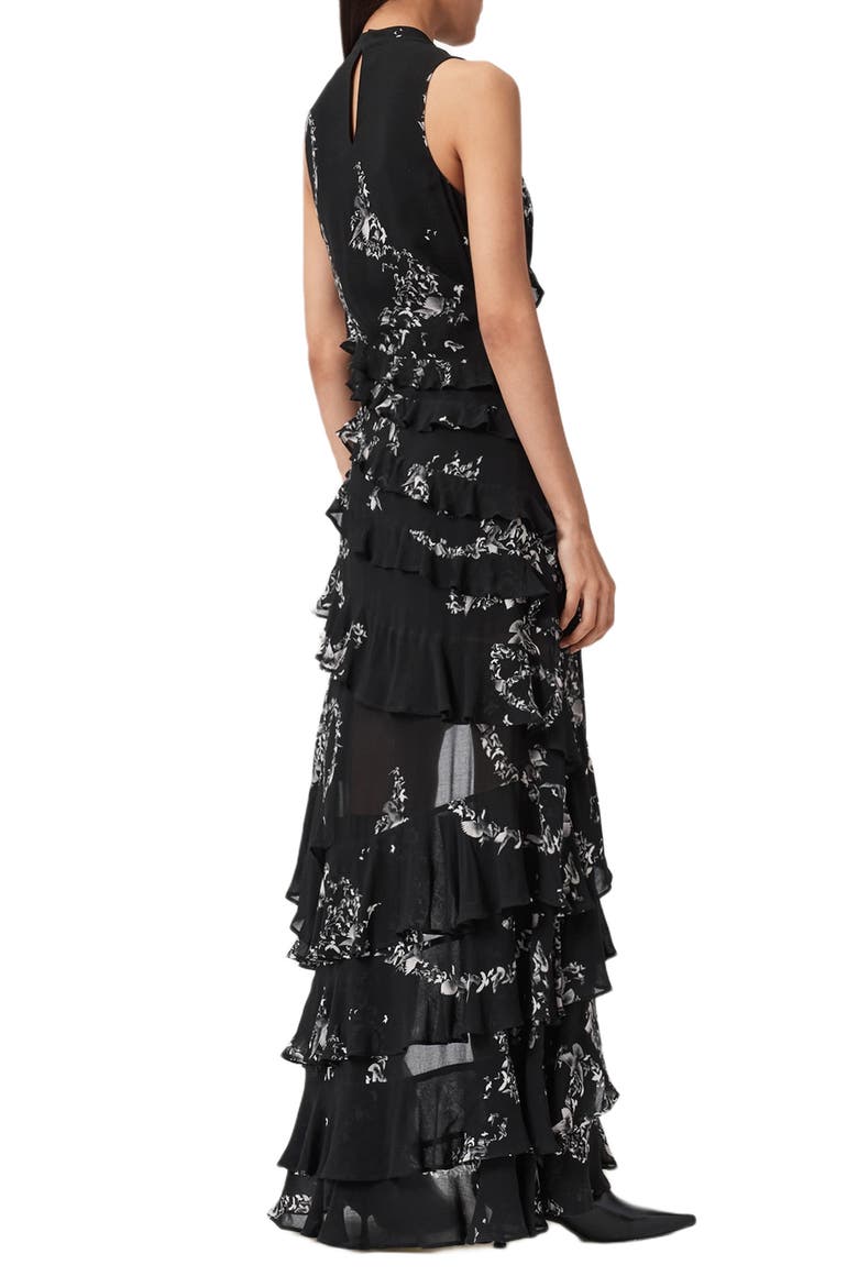 Flight Ruffle Cady Bird Print Tiered Ruffle Dress (Women) | Nordstrom