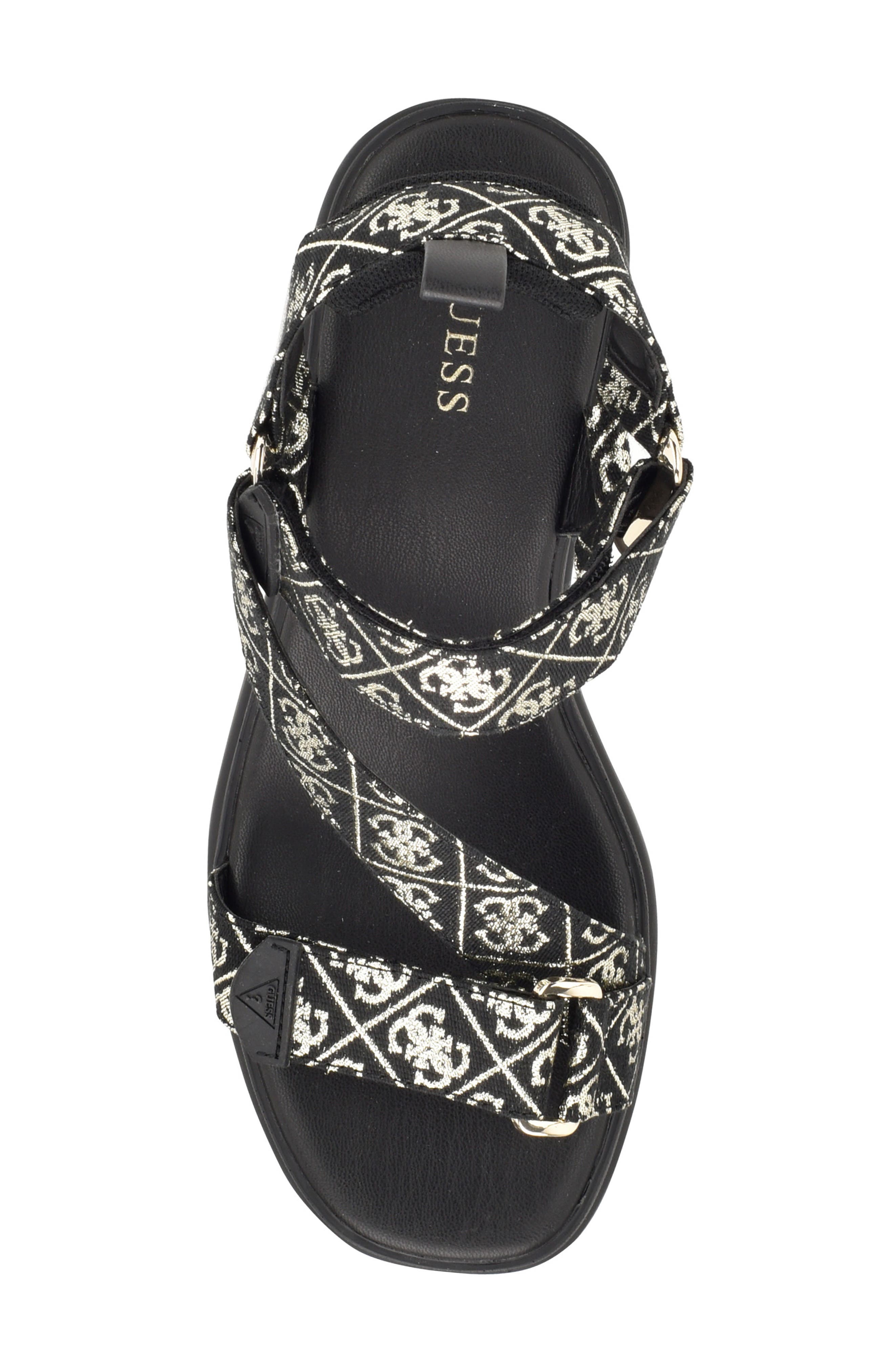 GUESS Ocilia Platform Sandal, Alternate, color, Black