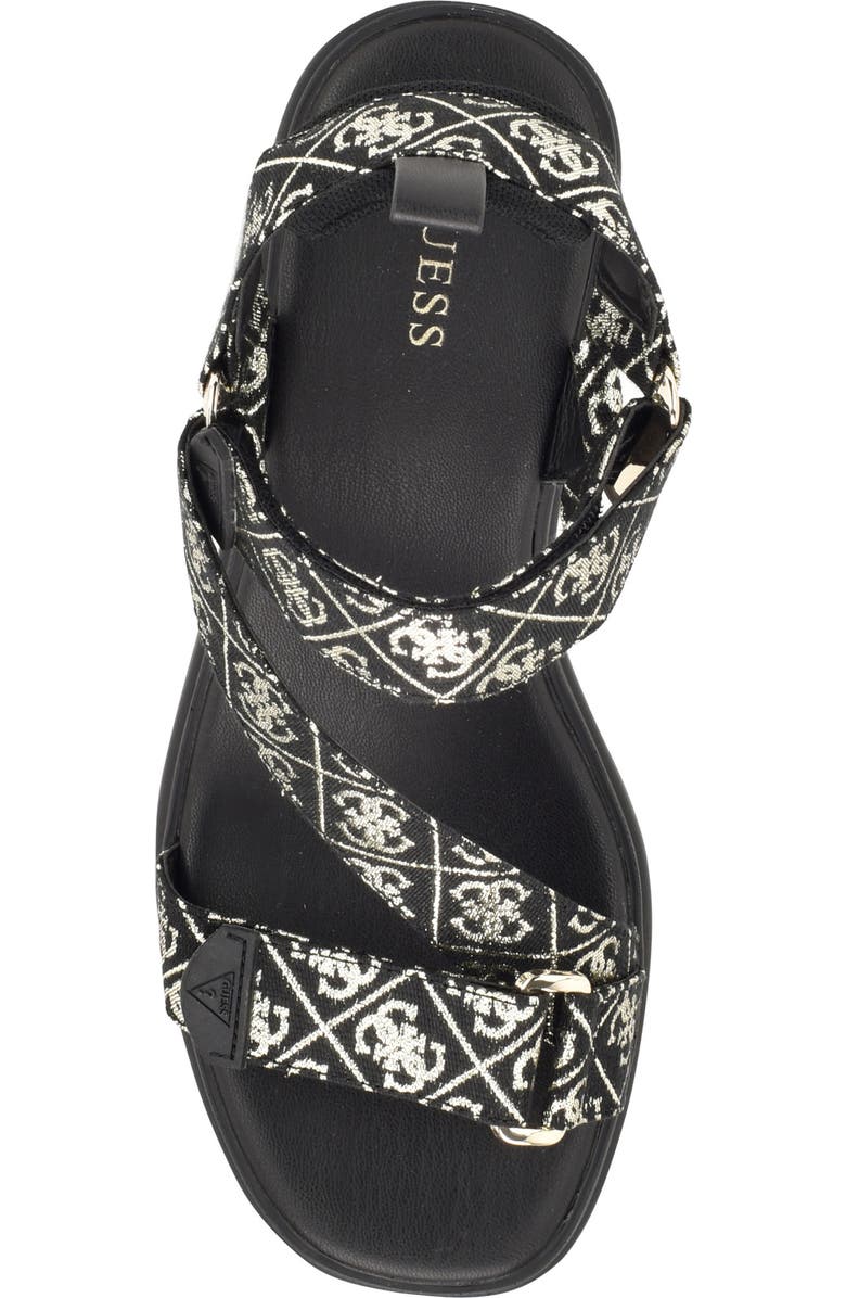 GUESS Ocilia Platform Sandal, Alternate, color, Black