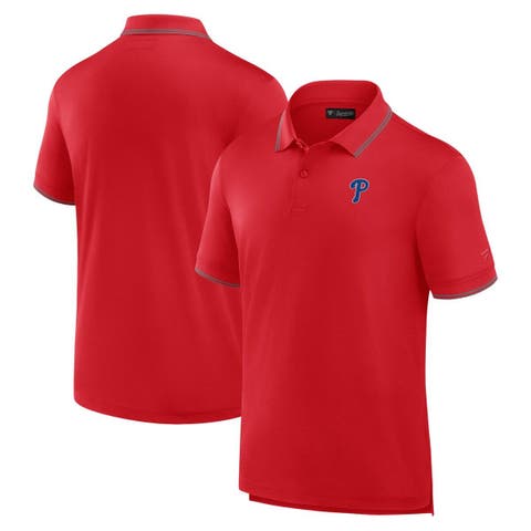 Men's Fanatics Signature Red Philadelphia Phillies Pique Polo Shirt