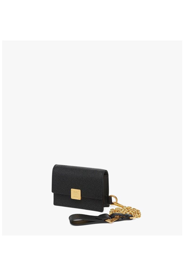 Aren AirPods Pro Charm in Calfskin with Chain Strap, Alternate, color, Black