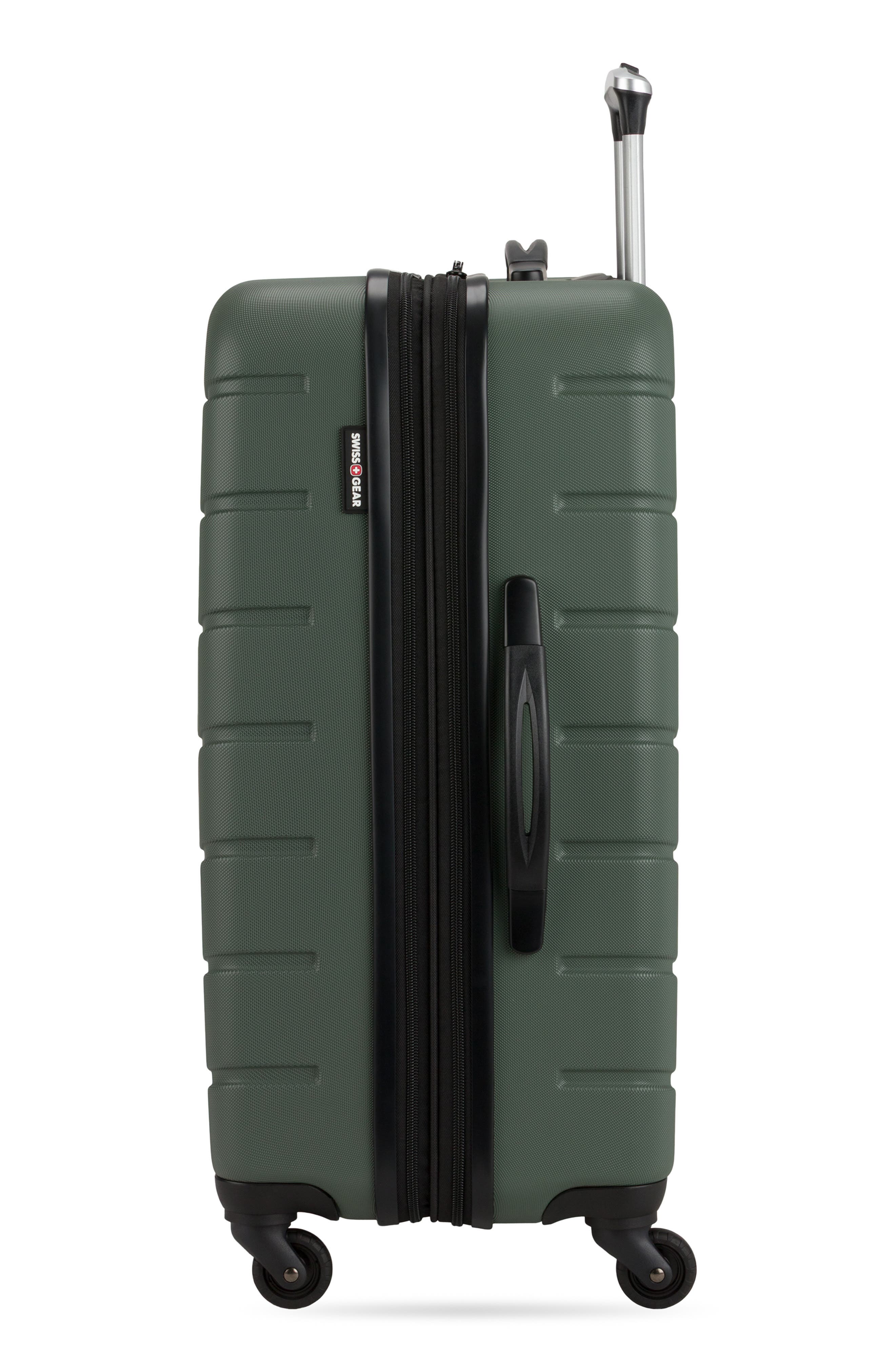 SWISSGEAR 24-Inch Hardside Spinner Suitcase, Alternate, color, Olive