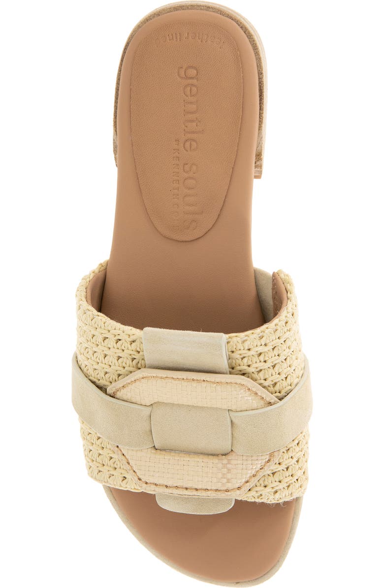 Gentle Souls Hudson Slide Sandal, Alternate, color, Natural Raffia
