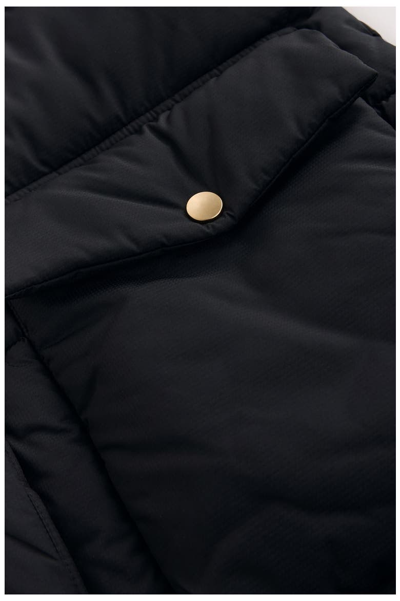 Kids' Padded Longline Puffer Coat, Alternate, color, BLACK