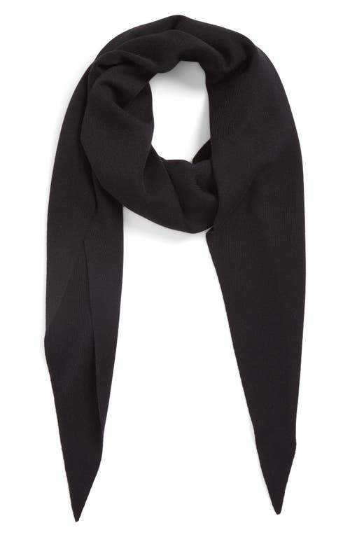 Akris Diamond Knit Cashmere & Silk Scarf In Black