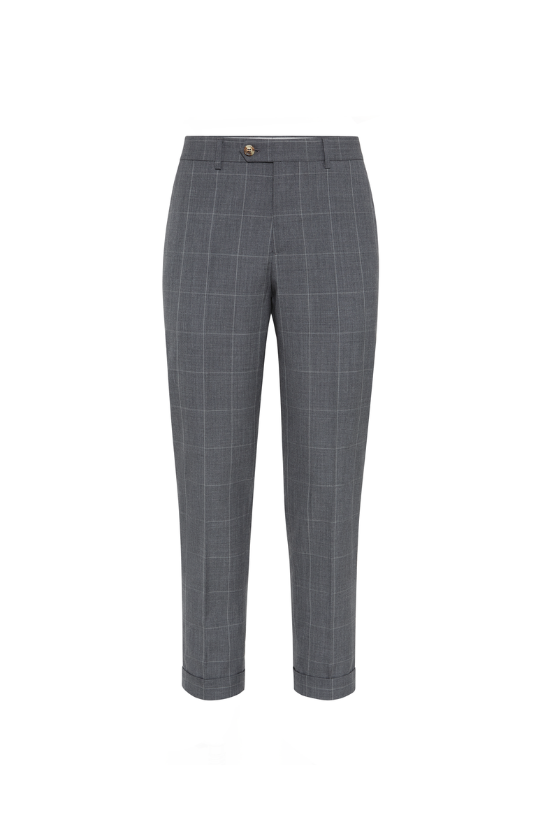 Brunello Cucinelli Virgin wool trousers, Main, color, Grey
