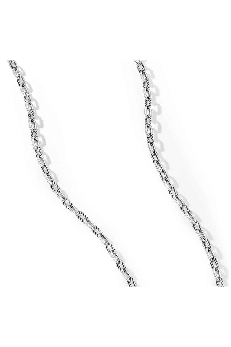 Men's DY Madison® Chain Necklace, 3mm, Alternate, color, STERLING SILVER
