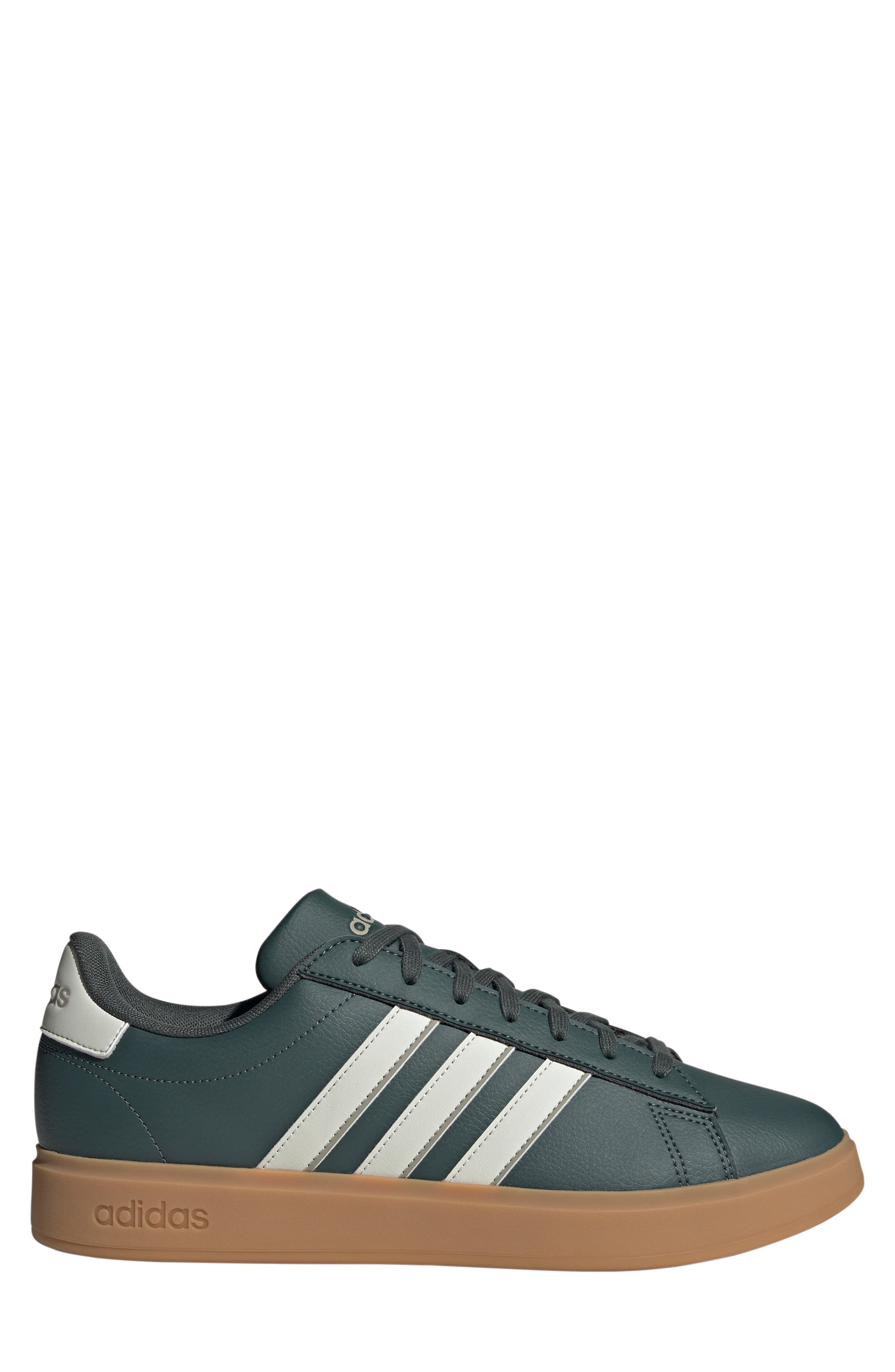 adidas Grand Court Cloudfoam Comfort Sneaker, Alternate, color, Ivy/ Orbit Grey/ Putty Beige