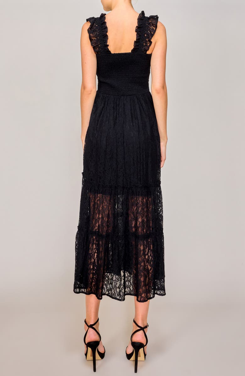 MELLODAY Lace Smocked Maxi Dress, Alternate, color,