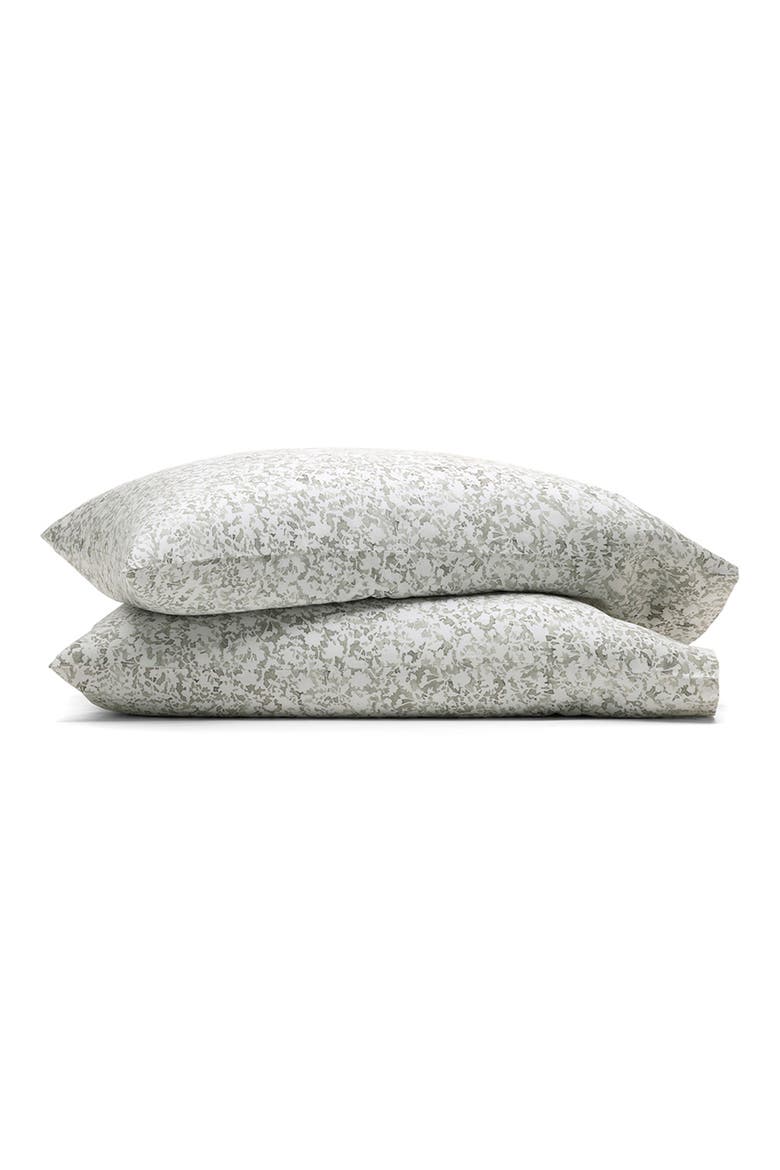 Signature Garden Print Hemmed Organic Cotton Set of Pillowcases, Main, color, MEADOW