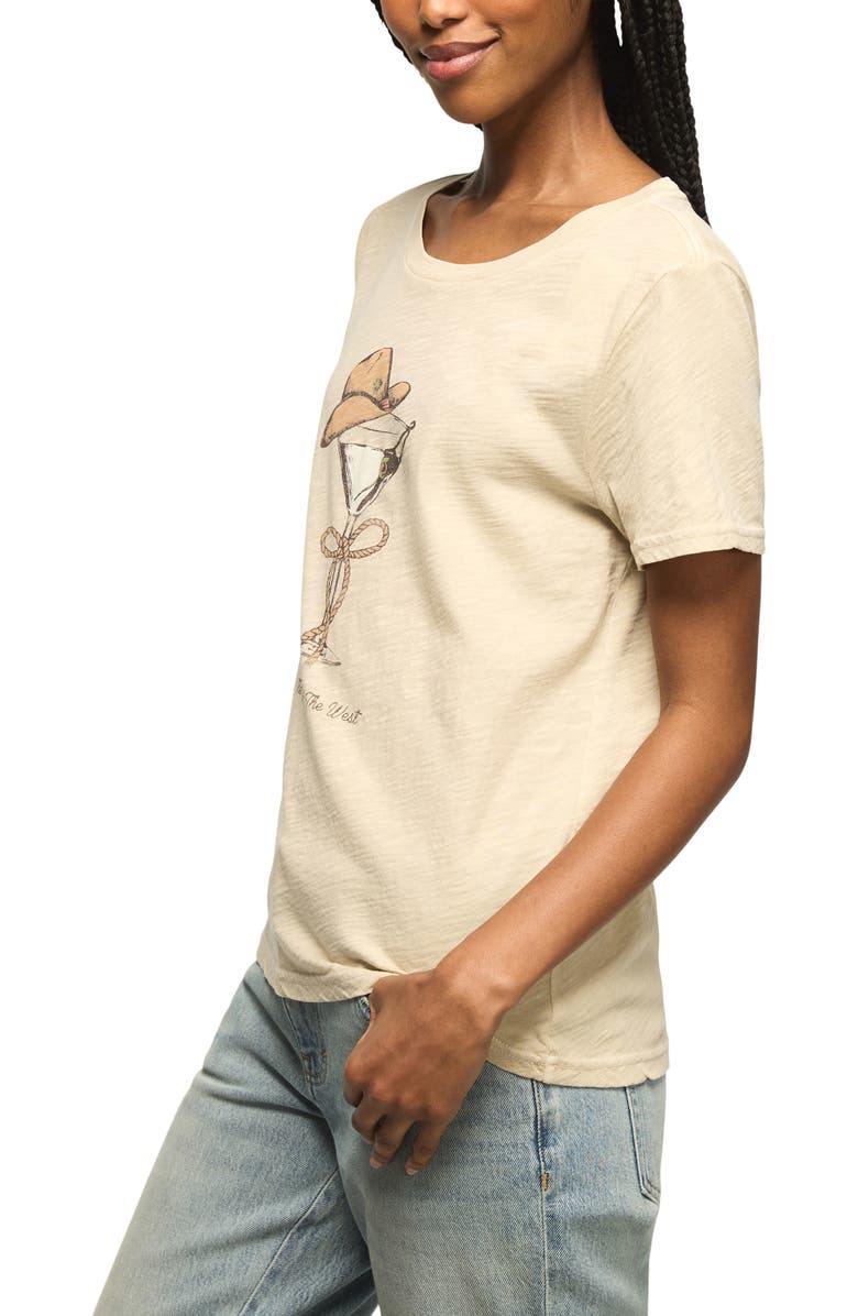 Lucky Brand Cowgirl Cocktail Cotton T-Shirt, Alternate, color, Sandshell