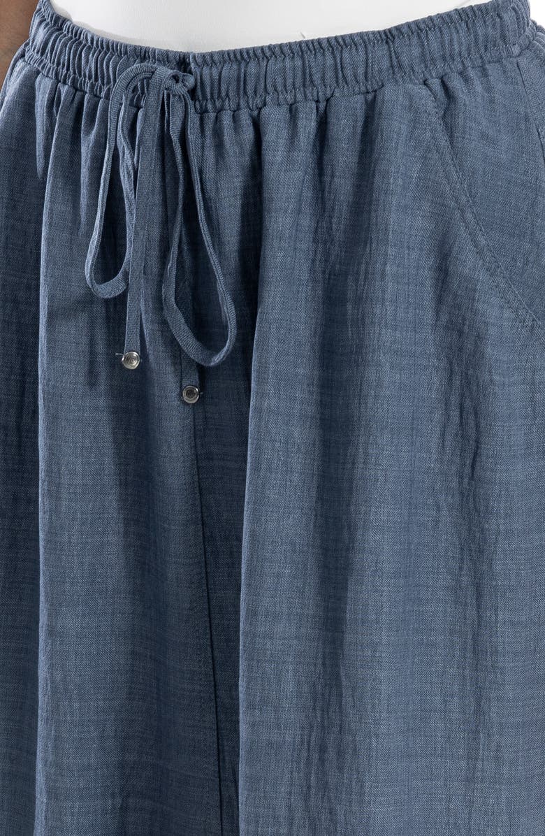 MAX STUDIO Textured Crop Maxi Skirt, Alternate, color, Blue Steel