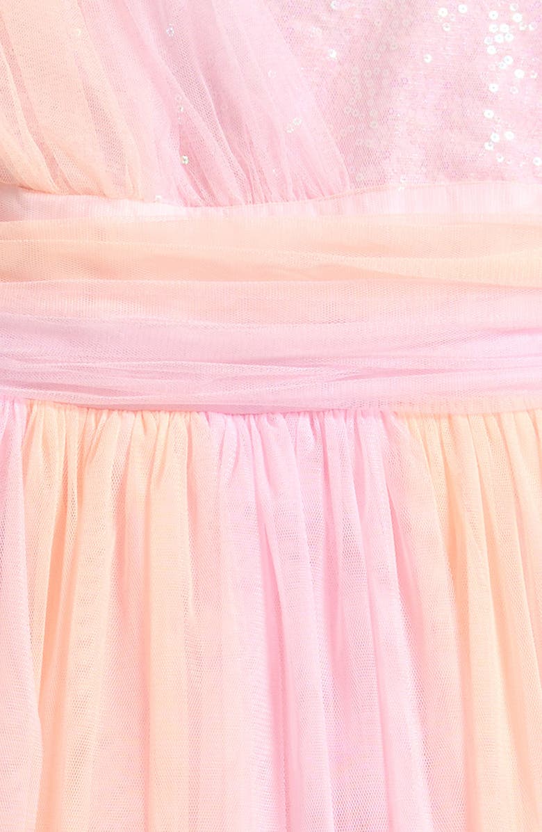 Iris & Ivy Kids' Glitter Asymmetric Dress, Alternate, color, Pink