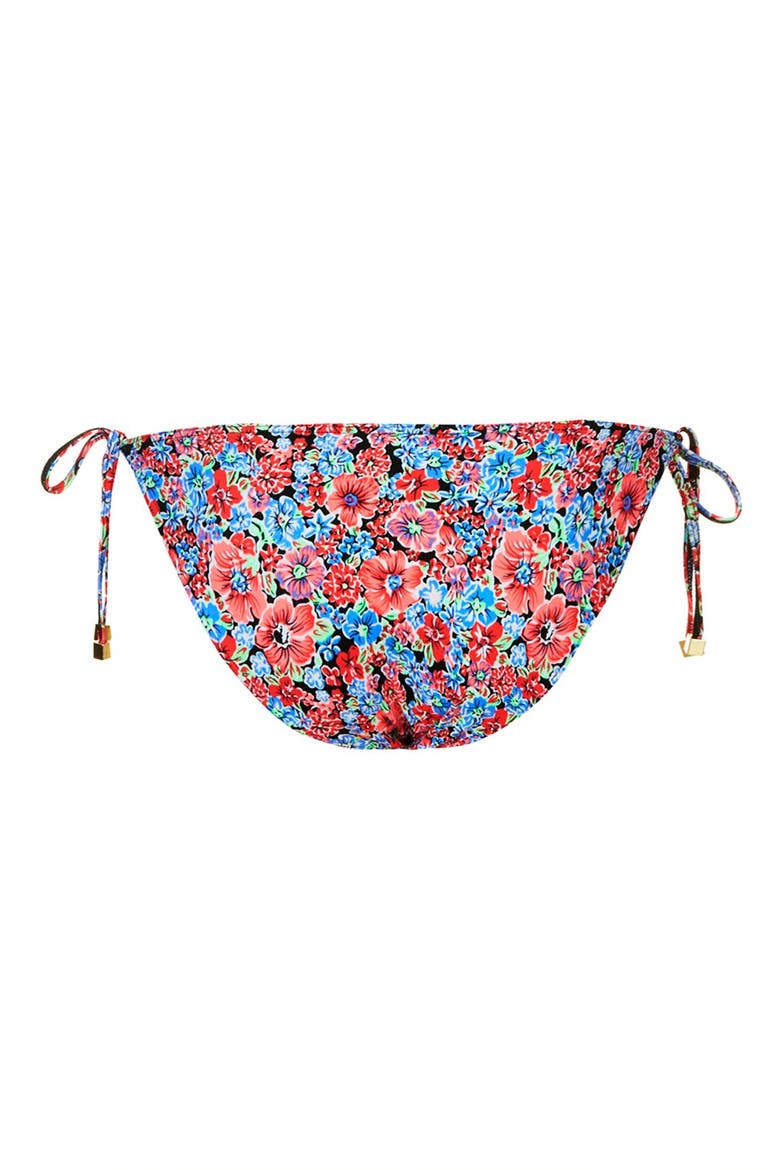 'Forest Ditsy' String Bikini Bottoms, Alternate, color, RED MULTI