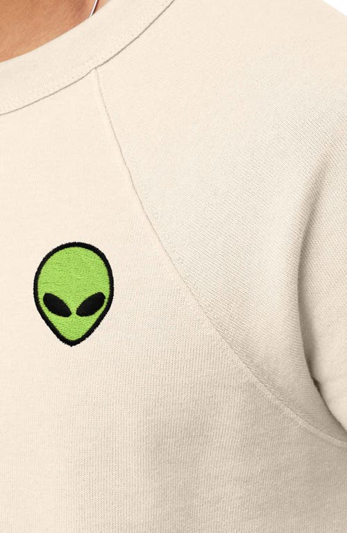 Dalix Alien Fleece Sweatshirt In Natural