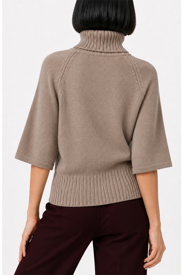 Paula Cable Dolman Sweater, Alternate, color, TAPIOCA HEATHER