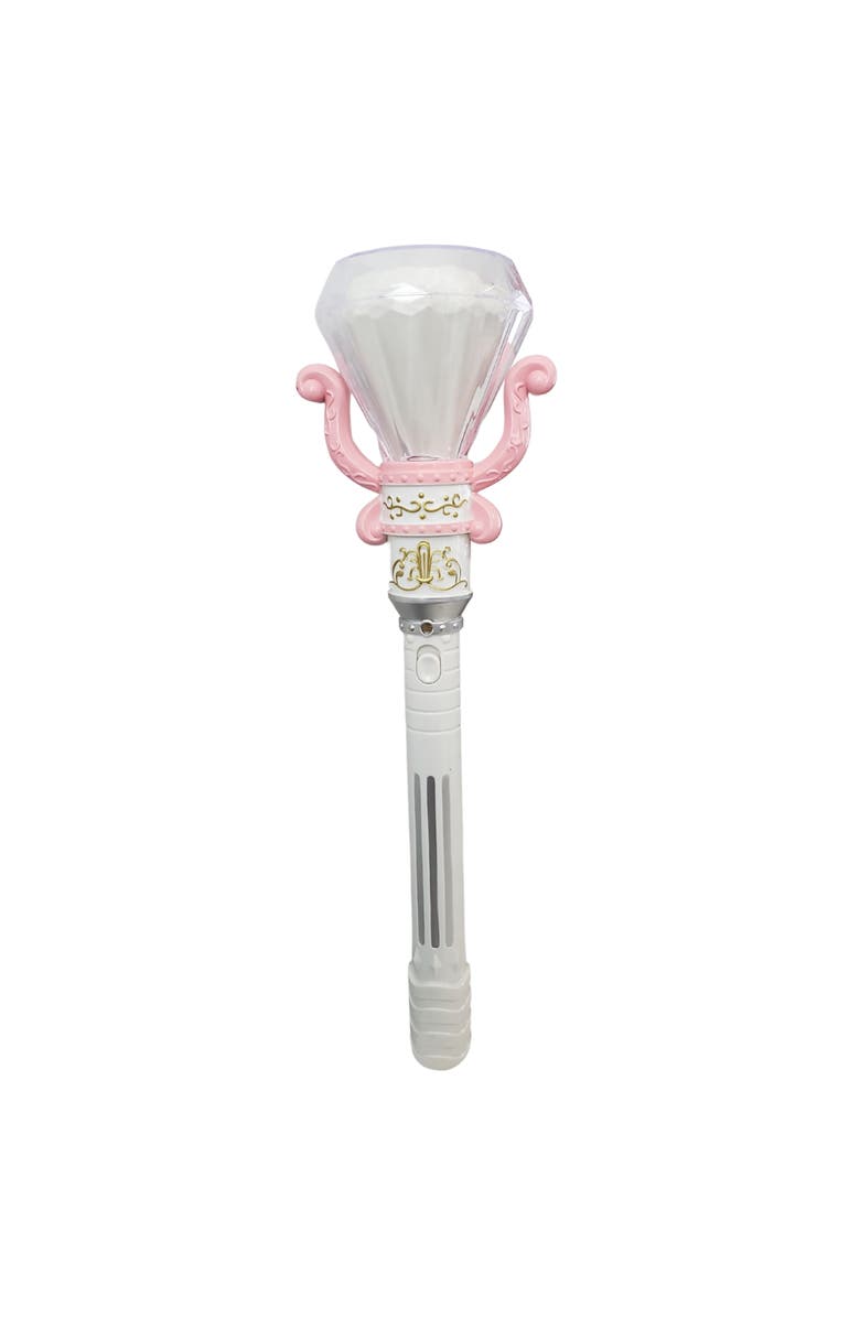 ArtCreativity Lightup Spinning Diamond Wand White, 13.5 Inch Fairy Princess, Main, color, White