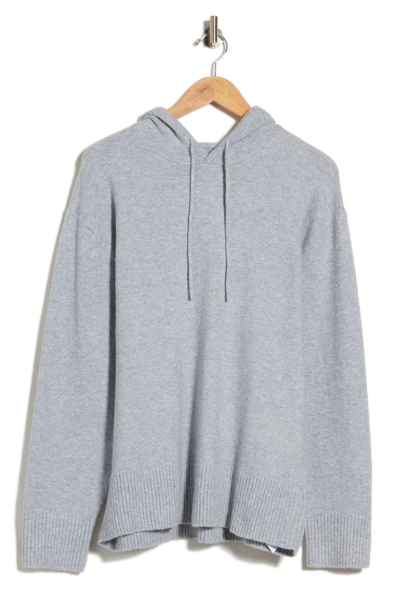 Hoodie Sweater, Alternate, color, HEATHER GREY
