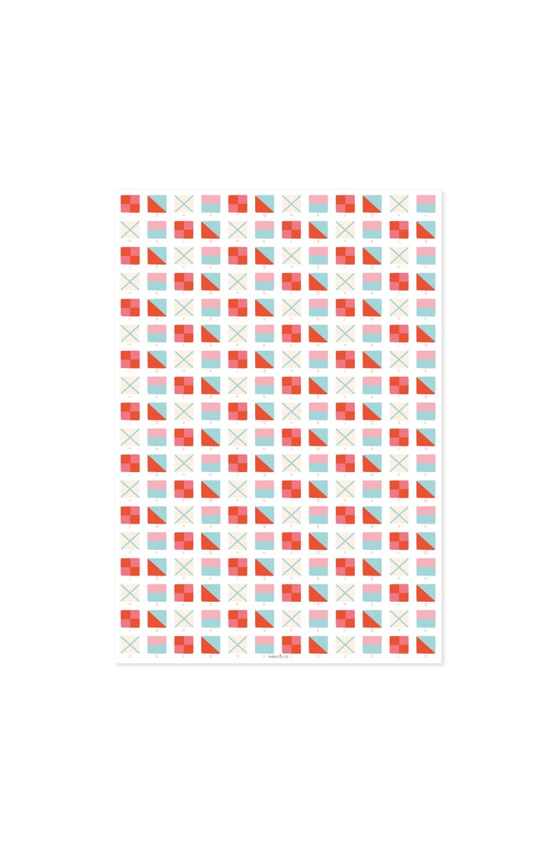 Ramus & Co Eight Sheets Two-Sided "Nautical Love" Heavyweight Gift Wrap, Alternate, color, Multicolored