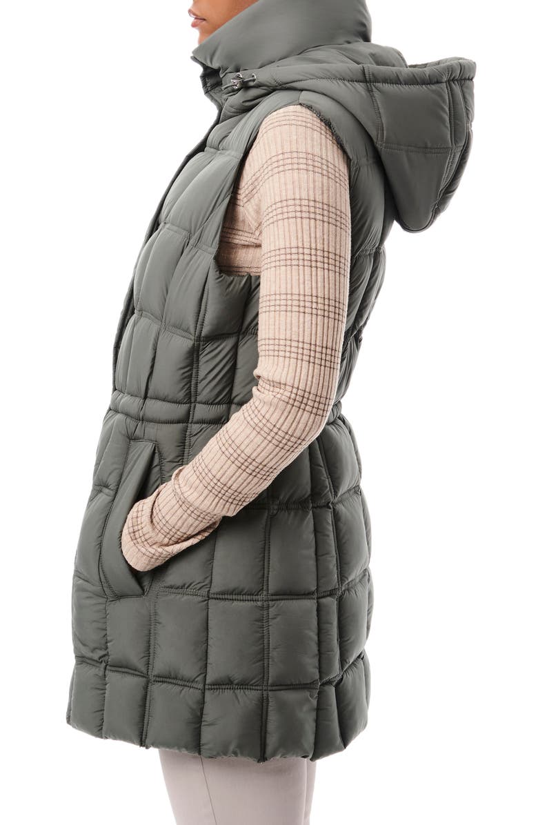 Bernardo Hooded Puffer Vest, Alternate, color, Metropolite