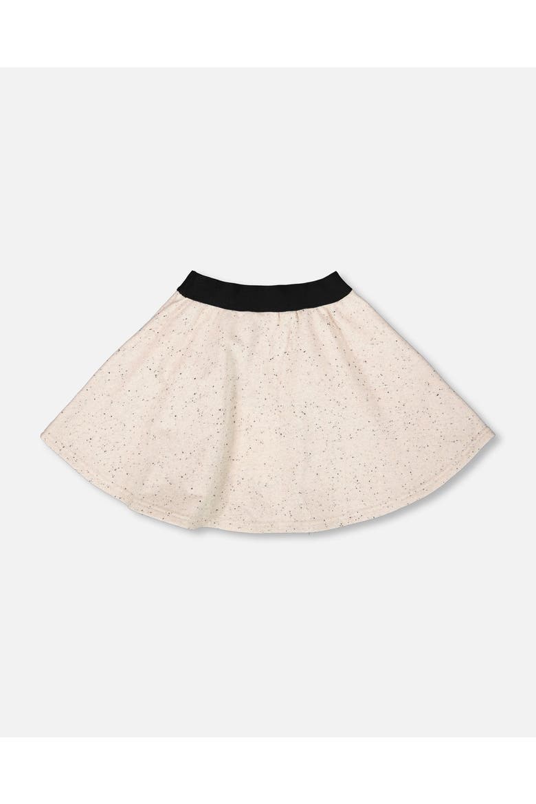 Glittering French Terry Skirt, Alternate, color, Beige and Black