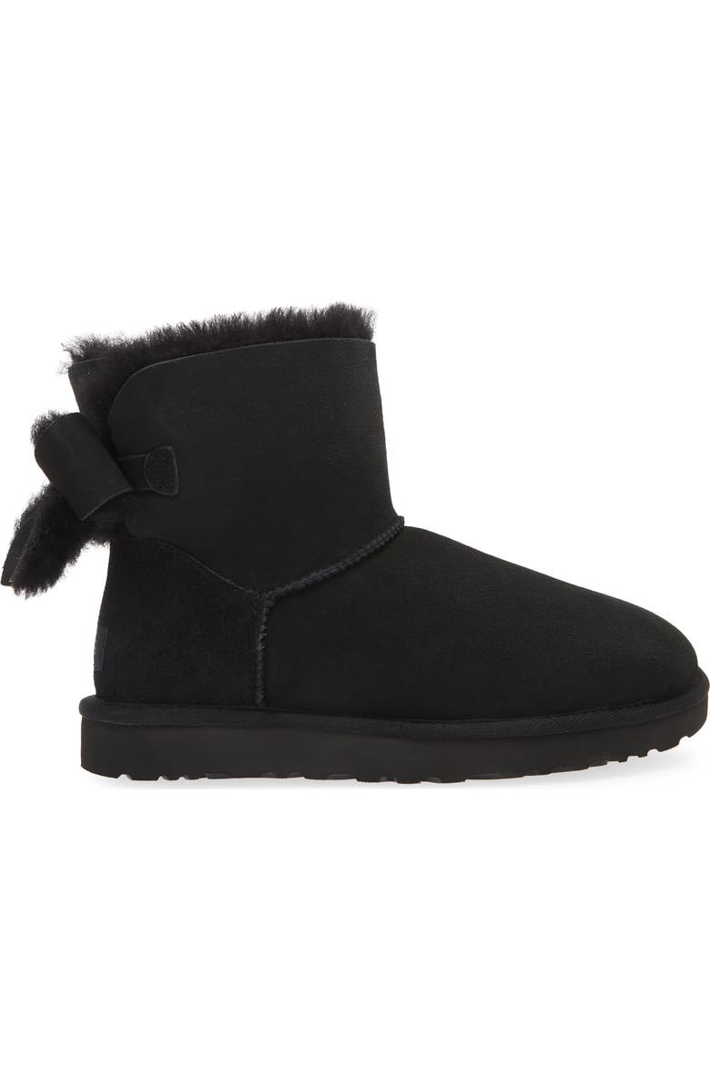 UGG<sup>®</sup> Classic Heritage Bow Genuine Shearling Bootie, Alternate, color,